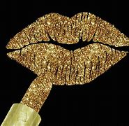 Image result for Gold Glitter Lips