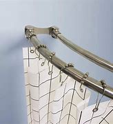 Image result for Chrome Shower Curtain Rod