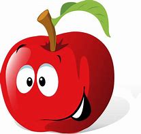 Image result for Dark Red Apple Cartoon