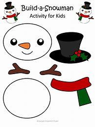 Image result for Printable Snowman Craft