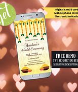 Image result for Cell Phone Customized Invitation Template