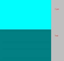 Image result for Cyan vs Teal