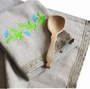 Image result for Embroidered Linen Tea Towels