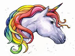 Image result for Bright Watercolor Unicorn