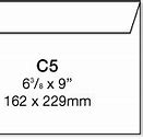 Image result for C5 Envelope Size