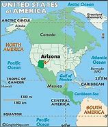 Image result for Arizona World Map