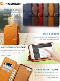 Image result for Leather Wallet iPhone 8 Case Amazon