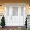 Image result for White Exterior Door Silver Handle