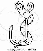 Image result for Fishing Worm On Hook Clip Art