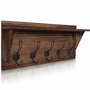 Image result for Wall Mounted Coat Rack with Shelf