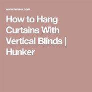 Image result for Replace Vertical Blinds with Curtains