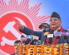Image result for KP Oli New Photo with Flag