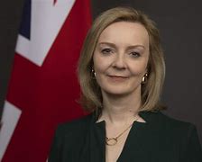 Image result for Liz Truss Blue Trouser Suit