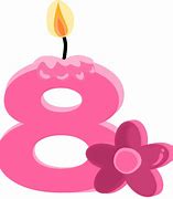 Image result for Free Clip Art Birthday Number 8