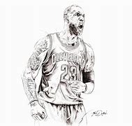 Image result for LeBron James Coloring Pages Looking to the Side