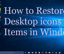 Image result for Reset Desktop Icons