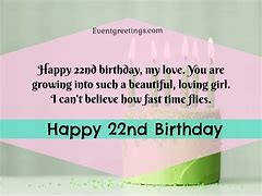 Image result for 22nd Birthday Wishes for Her Quotes