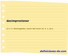 Image result for desimpresionar