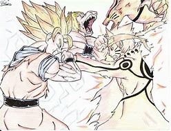 Image result for Naruto Kurama vs Goku