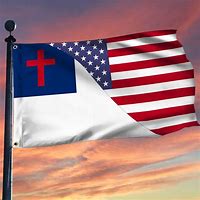 Image result for American and Christian Flag