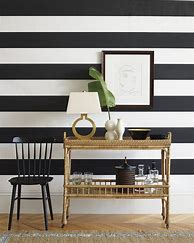 Image result for Horizontal Striped Wallpaper in a Foyer