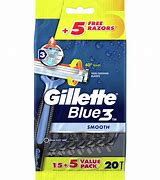 Image result for Gillette Grey and Blue Razor