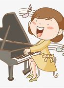 Image result for Cartoon Person Playing Piano