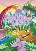 Image result for Dinosaur Happy Birthday Card