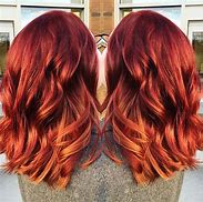 Image result for رنگ موی قرمز