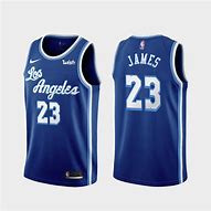 Image result for LA Lakers Blue Jersey