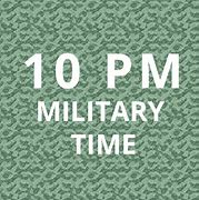 Image result for 10 Pm Military Time