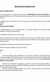 Image result for Recruitment Contract Template