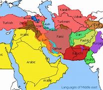 Image result for Middle East Language Map