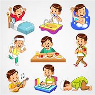 Image result for Daily Routine Boy Clip Art