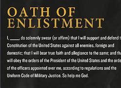 Image result for Enlisted Oath of Enlistment