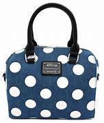 Image result for Minnie Mouse Denim Polka Dot