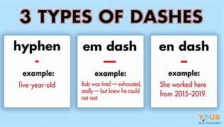 Image result for Dash Punctuation