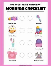 Image result for Kids Routine Chart Free