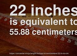 Image result for 22 Inches in Cm