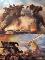 Image result for Doge Vs. Godzilla Meme Template