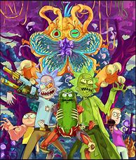 Image result for Rick N Morty Painting