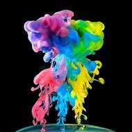 Image result for Rainbow Ink in Water