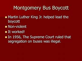 Image result for Martin Luther King Celebrating End of Montgomery Bus Boycott