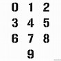 Image result for Numbers 0 to 9 Individual Letter