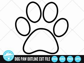 Image result for Dog Paw Print Outline SVG