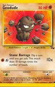 Image result for Geodude Pokemon Card