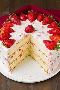 Image result for strawberries fruitcake cakes