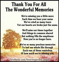 Image result for Thank You for the Memories Quotes