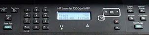 Image result for HP LaserJet 1536Dnf MFP Control Panel