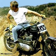 Image result for Steve McQueen Motorcycle Poster